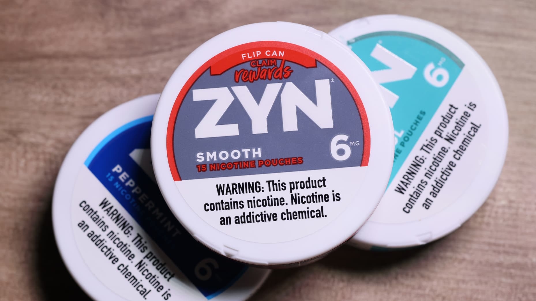 NEW YORK, NEW YORK - JANUARY 29: In this photo illustration, ZYN nicotine cases are seen on a table on January 29, 2024 in New York City. Sen. Chuck Schumer (D-NY) is calling for federal action on ZYN, a popular nicotine pouch in the United States. The senator is asking the FTC and FDA to investigate the companies marketing and the health effects of the nicotine pouch. (Photo Illustration by Michael M. Santiago/Getty Images)